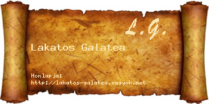 Lakatos Galatea névjegykártya